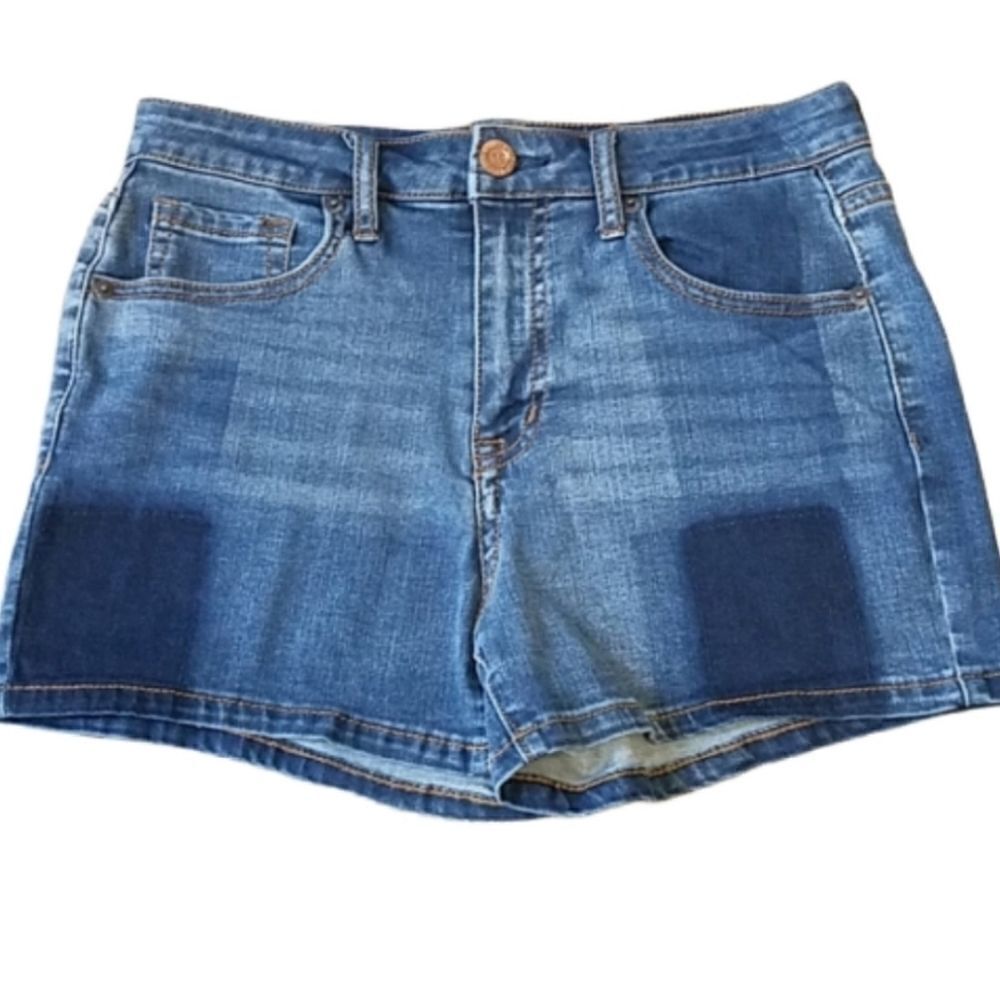 Aeropostale High‎ Waisted Block Dyed Midi Shorts 6